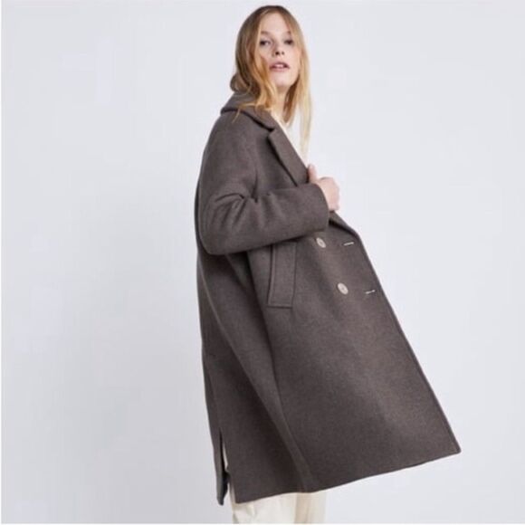 NWT ZARA Wool Coat Sz XS-S - Picture 10 of 10